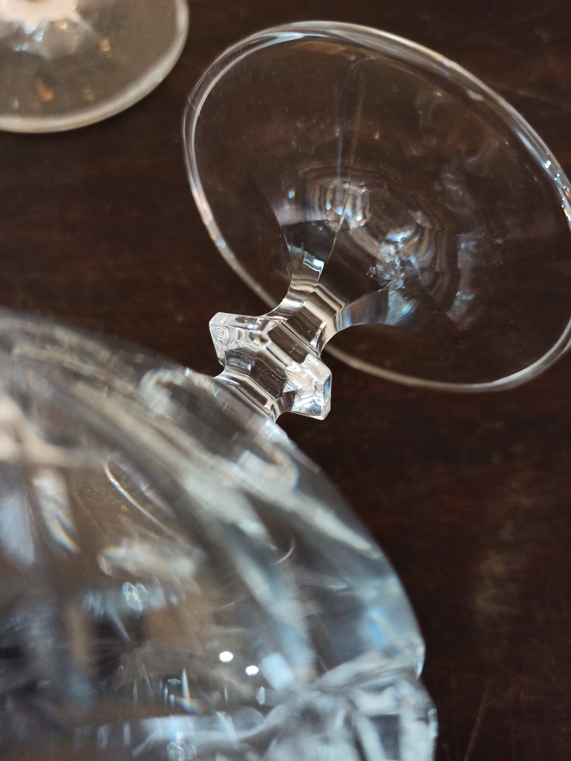 Vintage Pair of Lead Crystal Brandy Glasses. Excellent Condition. - Image 6