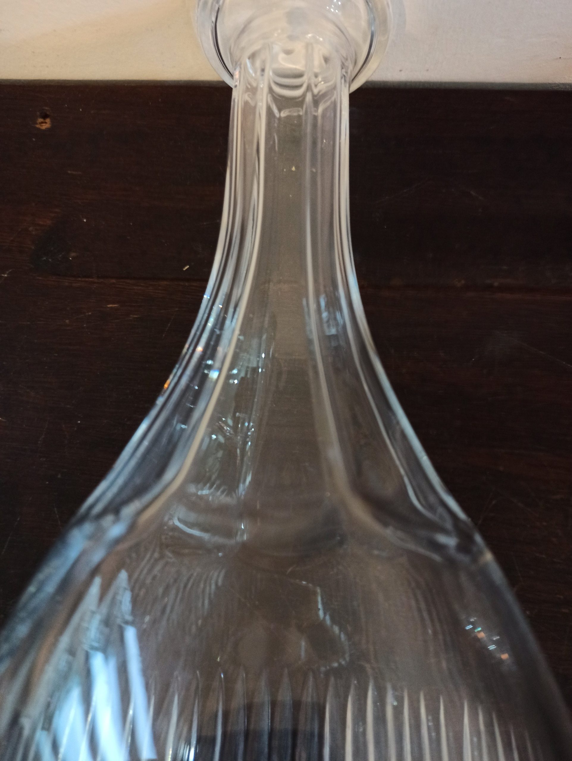 Vintage Tall Glass Decanter With Stopper. Excellent Condition. - Image 9
