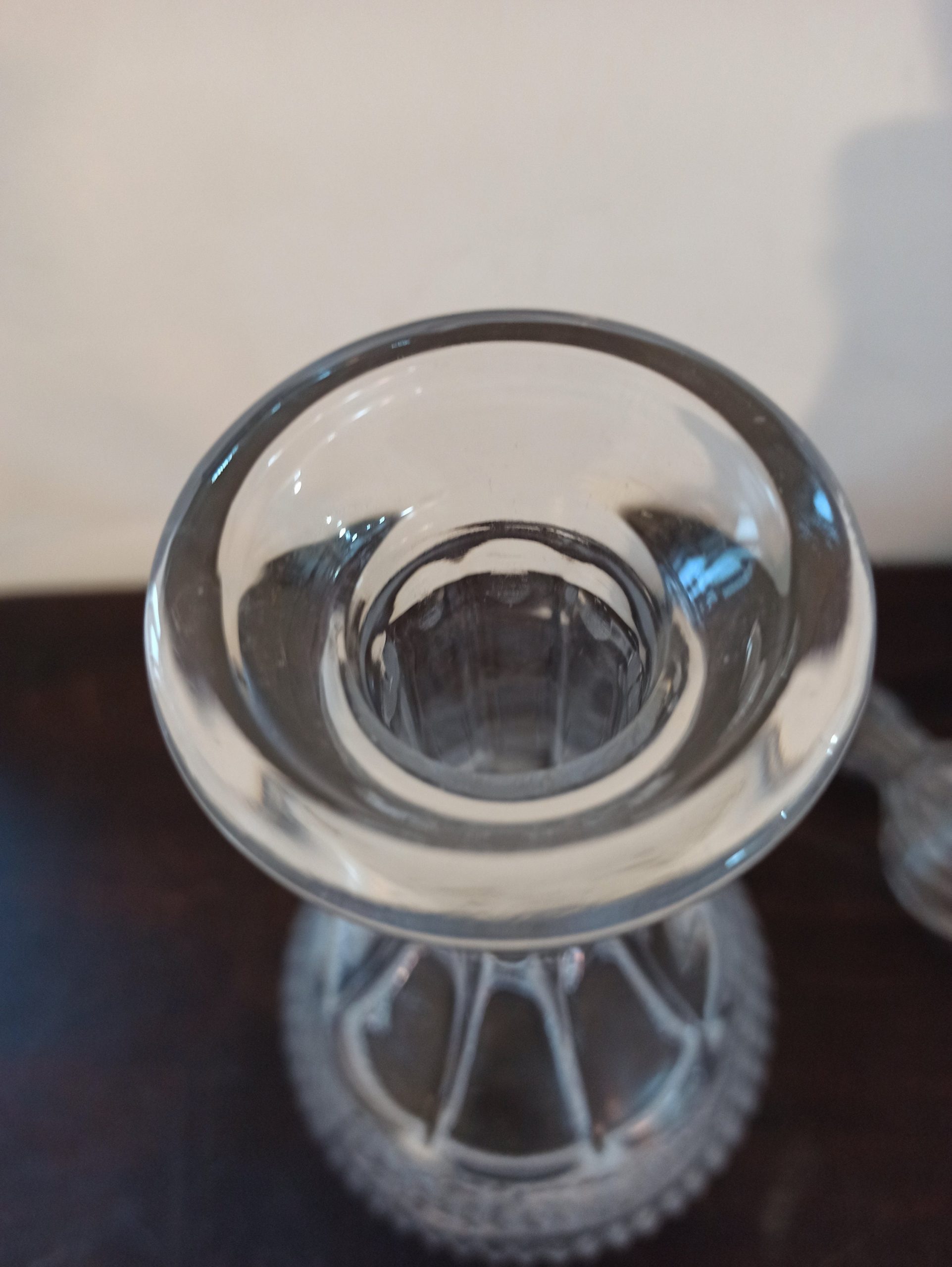 Vintage Tall Glass Decanter With Stopper. Excellent Condition. - Image 6