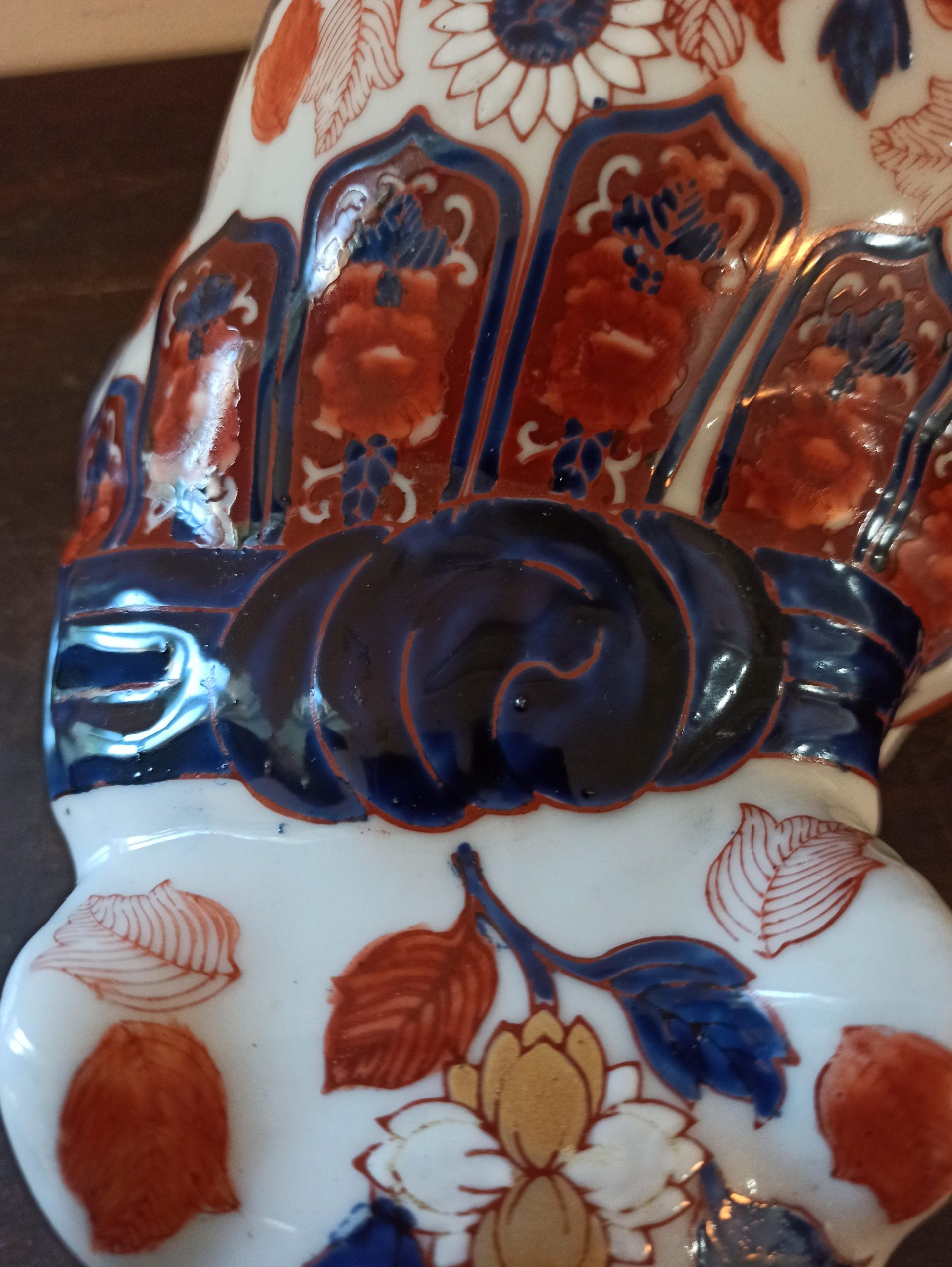 Vintage Imari Cat Figurine. Early 20th Centuary. Hand Painted. Very Good Condition. - Image 3