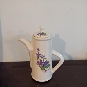Vintage Coffee Pot. Floral Design.