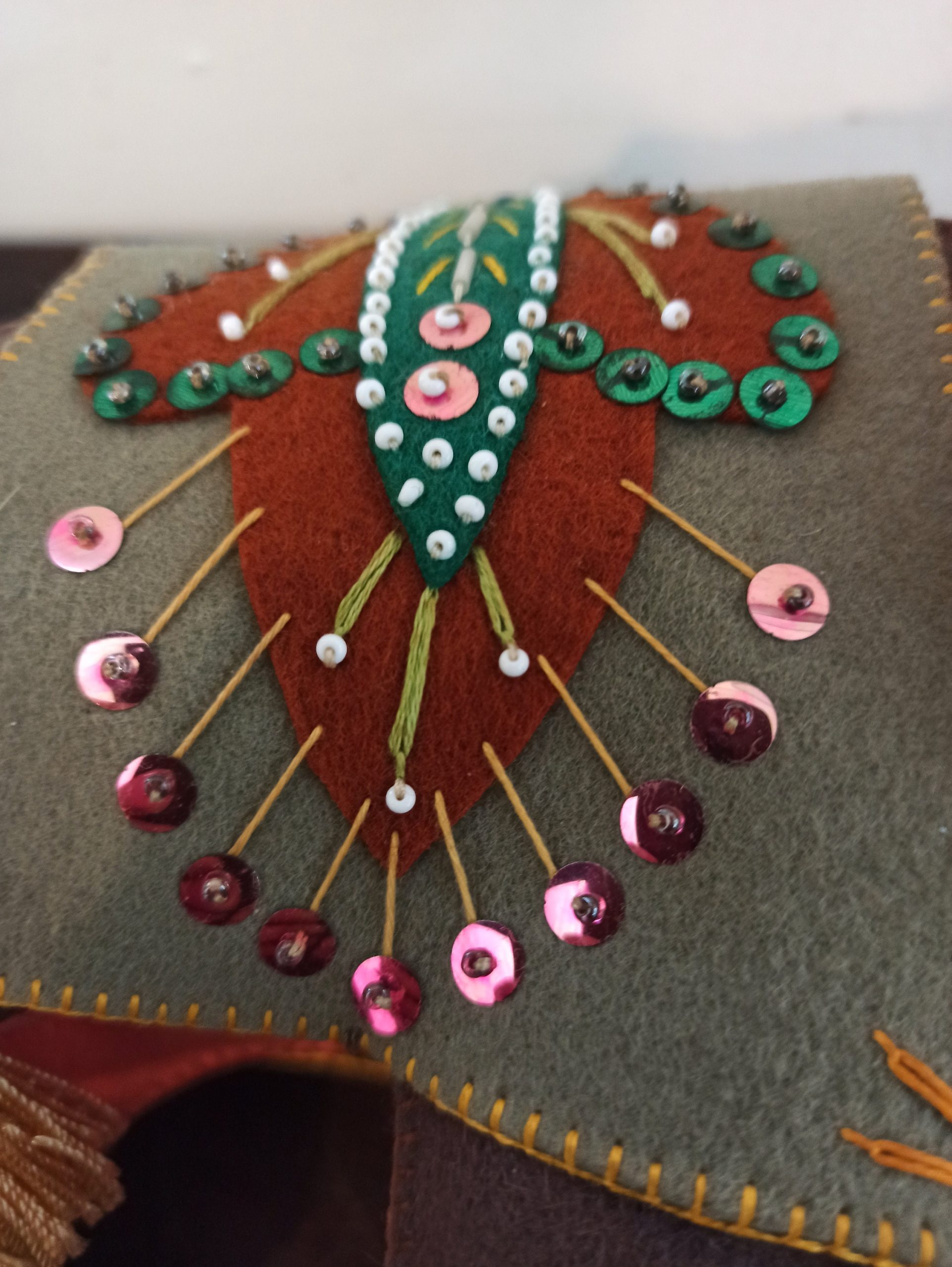 Handmade Vintage Felt Elephant. Good Condition. - Image 7