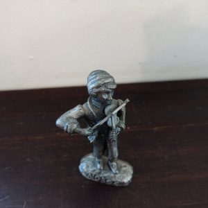 Vintage Pewter Norwegian Ornament Fiddler.
