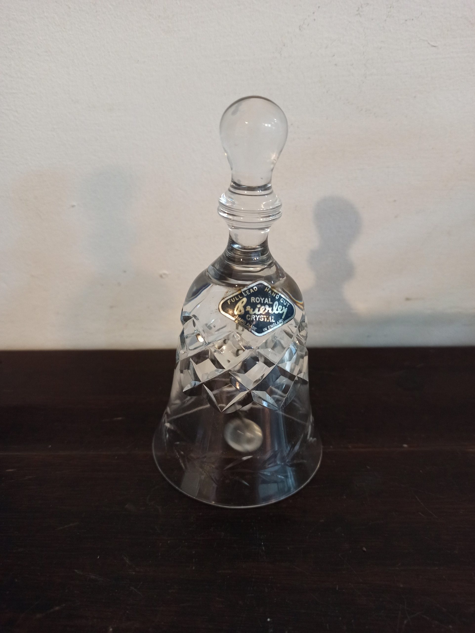 Royal Brierley Crystal Ornamental Bell. Excellent Condition.