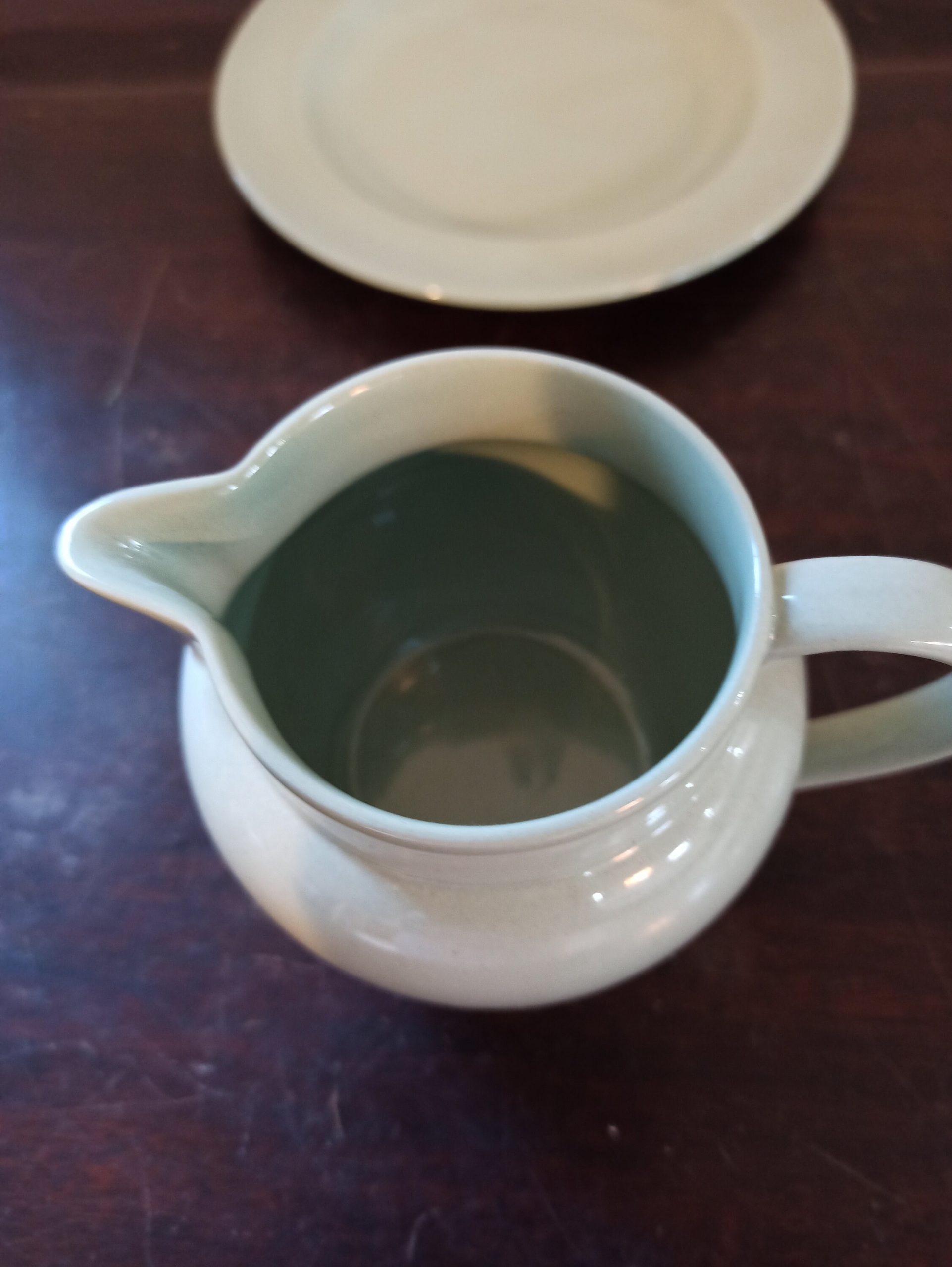 Small Wedgwood Jug And Side Plate. Excellent Condiyion. Barleston. - Image 4