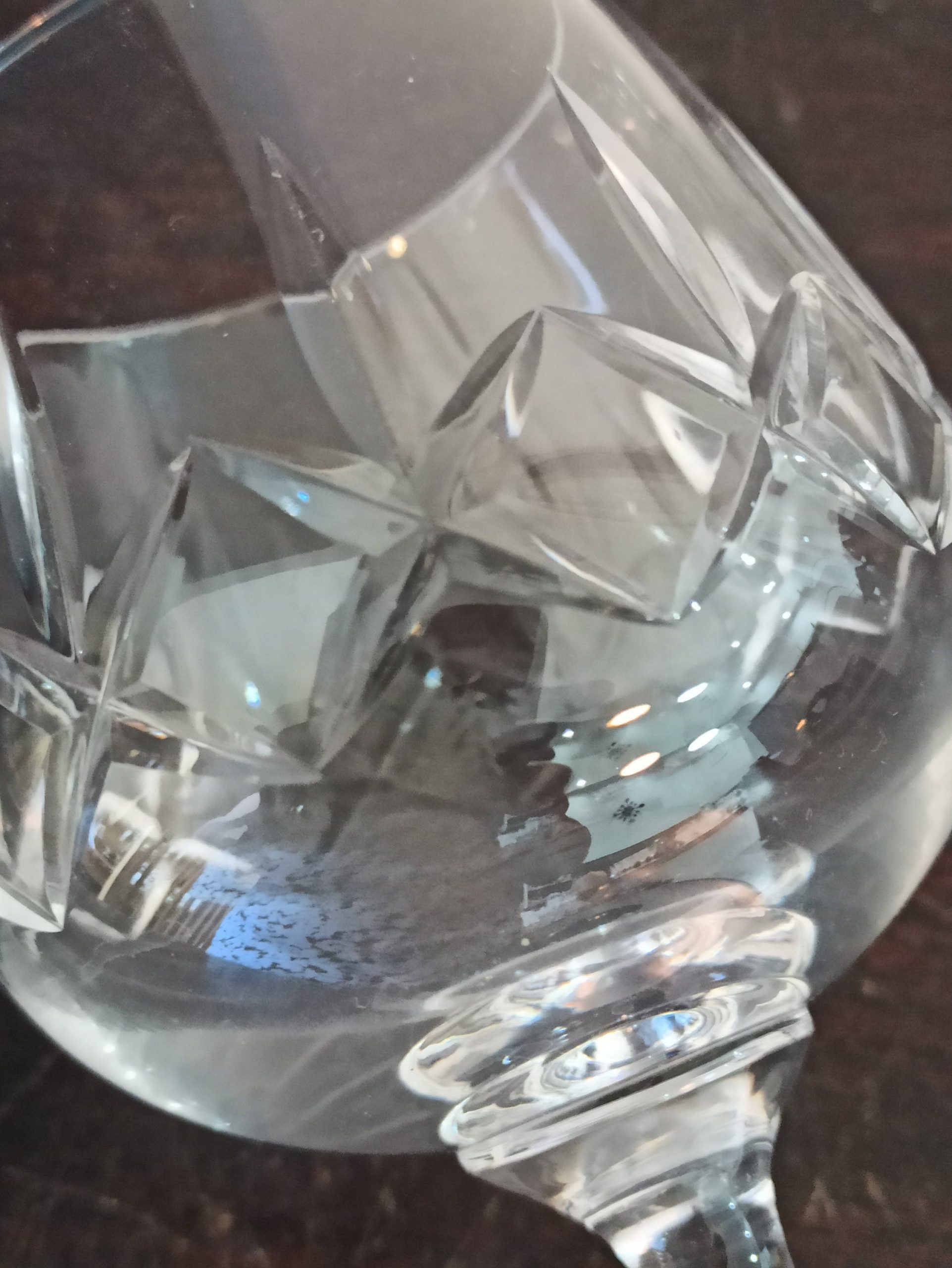 A Pair of Vintage Lead Crystal Brandy Glasses. - Image 5