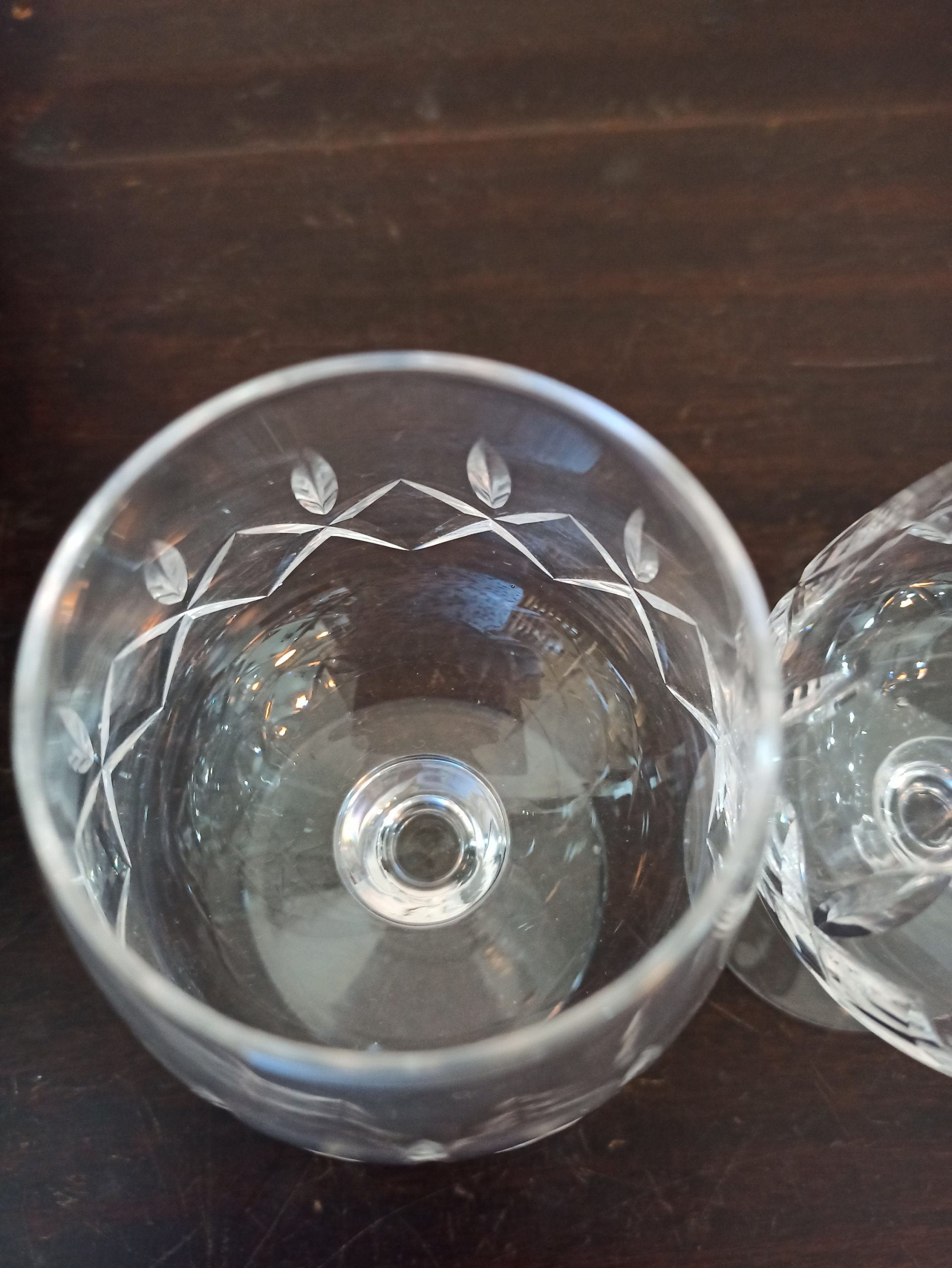 A Pair of Vintage Lead Crystal Brandy Glasses. - Image 7