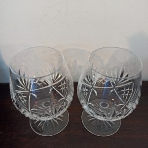 A Pair of Vintge Brandy Glasses. Very Good Condition.