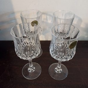 Set of 4 Lead Crystal Wine / Sherry Glasses. Excellent Condition.