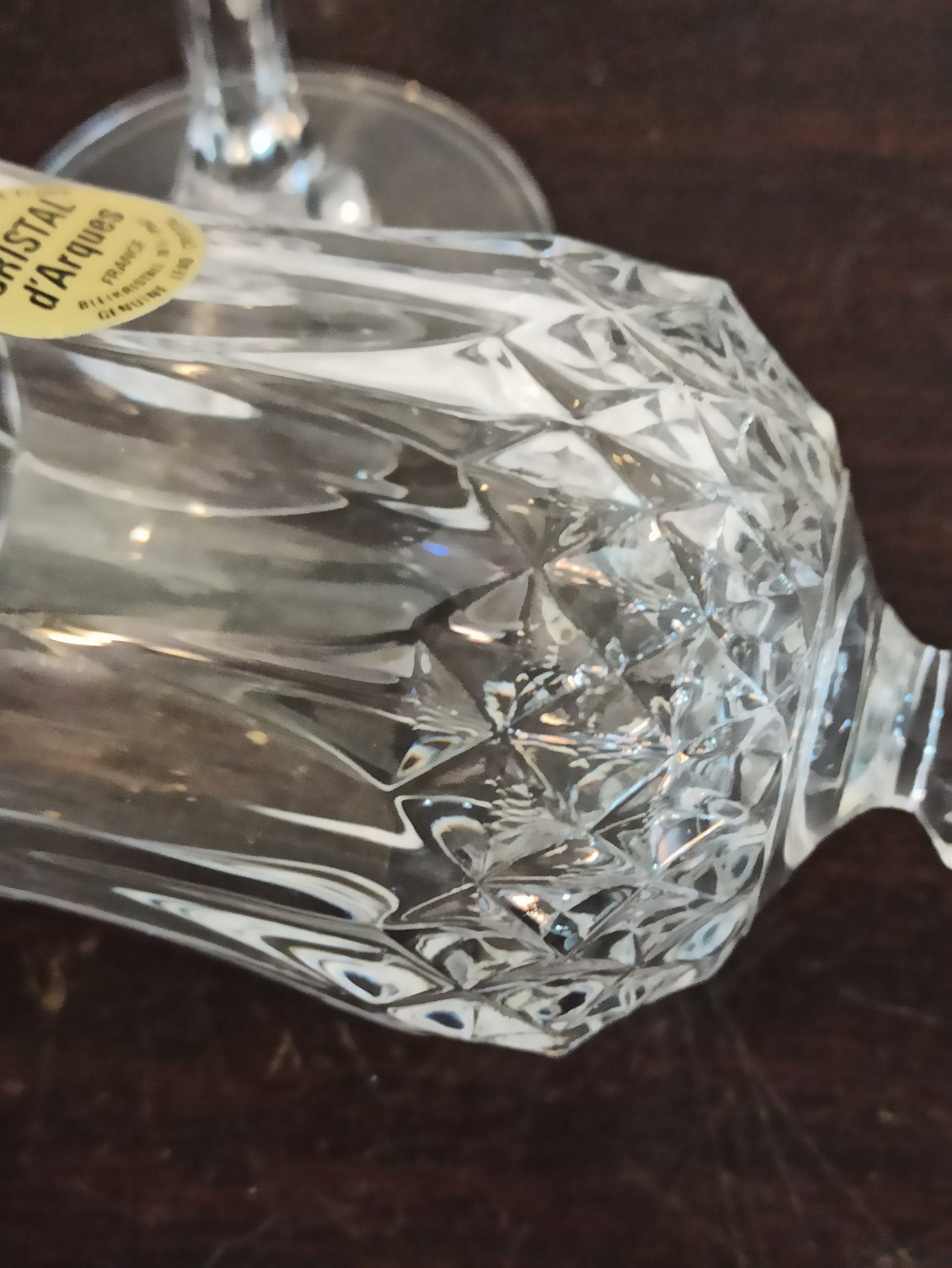 Set of 4 Lead Crystal Wine / Sherry Glasses. Excellent Condition. - Image 9