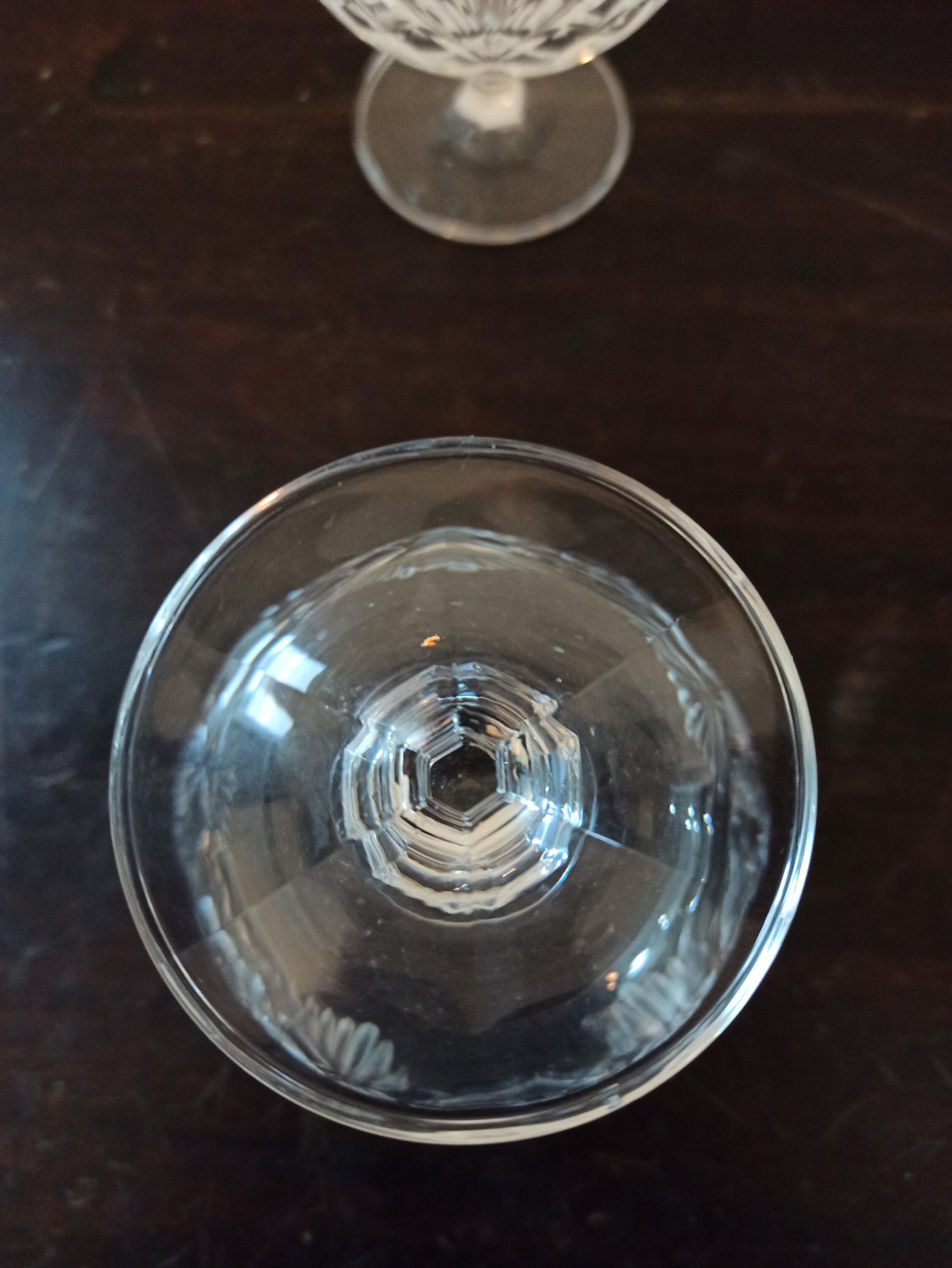 Vintage Pair of Lead Crystal Brandy Glasses. Excellent Condition. - Image 7