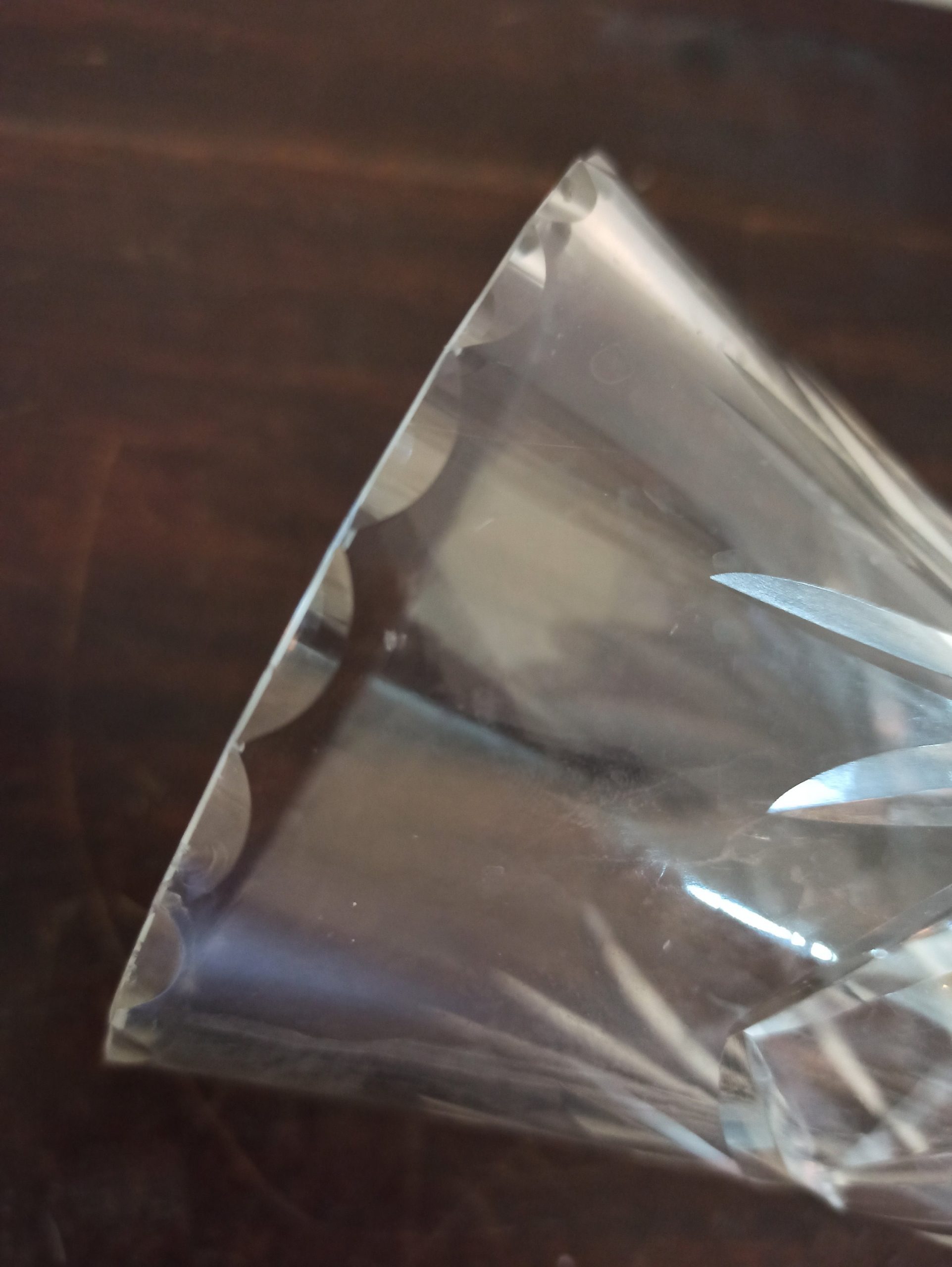 Tall Vintage Glass Clear Vase. Very Good Condition. - Image 5