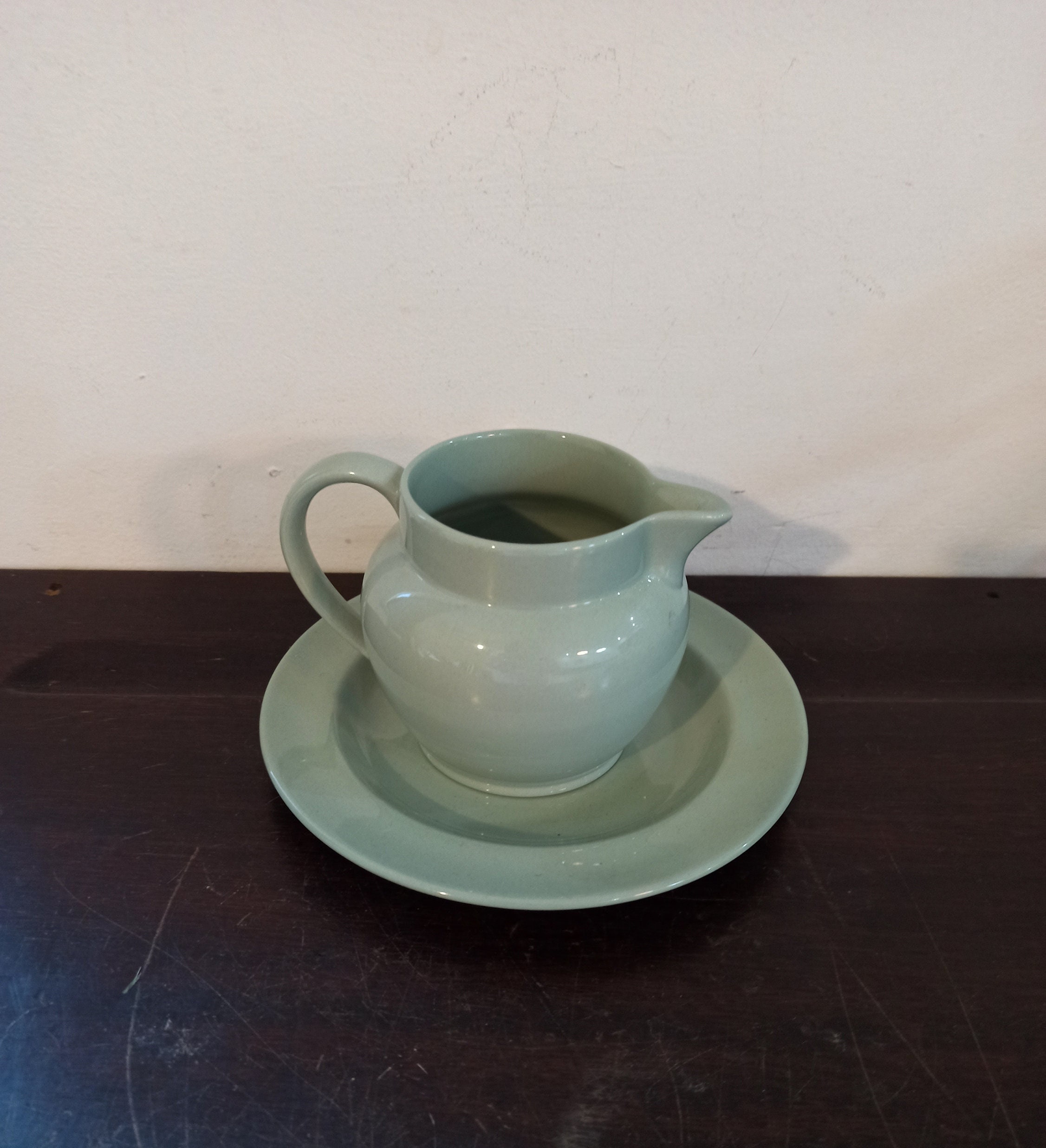 Small Wedgwood Jug And Side Plate. Excellent Condiyion. Barleston.