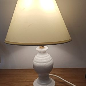Vintage Small Onyx Table Lamp. Good Condition.
