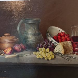 Paul Wilson. Fine Art. "Still Life". Original Artwork On Panel.