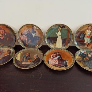 Collection of 8 Norman Rockwell China Decorative Plates. Rockwell Society of America.  Limited Edition. Excellent Condition.