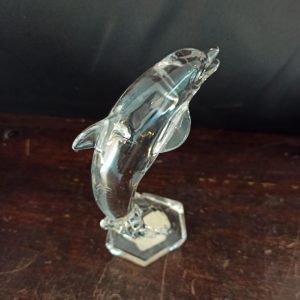 Glass Dolphin. More than 24% Crystal. Made in Germany. Excellent Condition.
