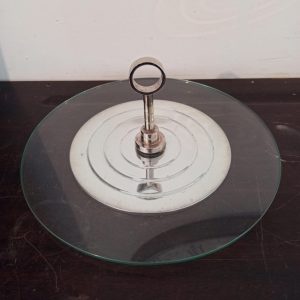 Glass Cake Stand. Vintage.
