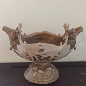 Reindeer Fruit Basket. Very Good Condition.