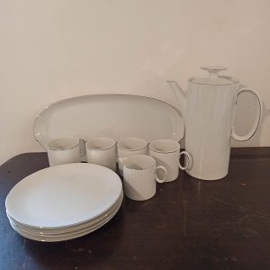 White Thomas, German Coffee Set. Excellent Condition. Vintage. 4 People.