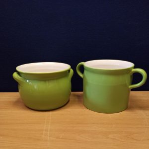 German Vintage Ceramic Kitchen Storage Pots. Very Good Condition