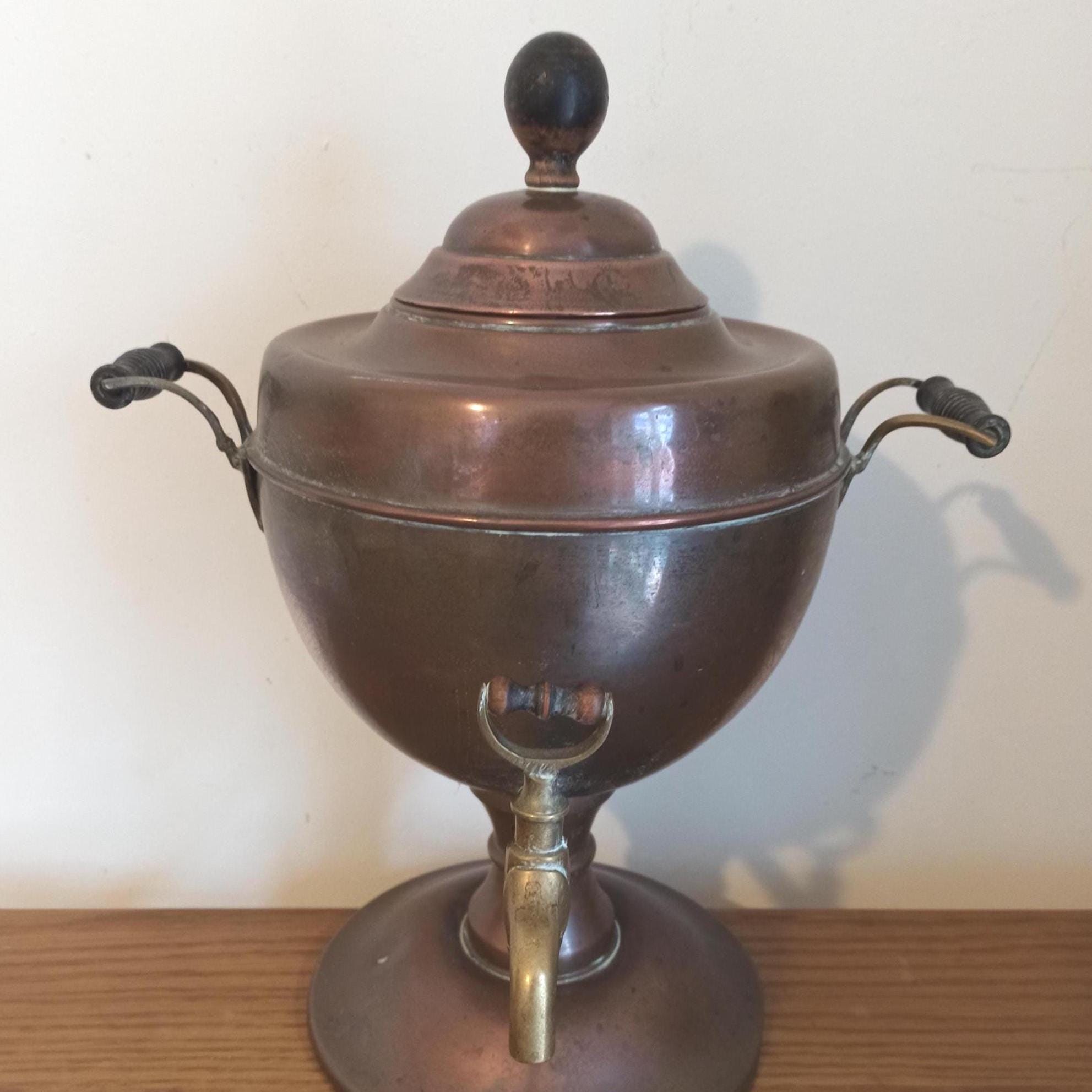 Antique Copper and Brass Samovar. 19th Centuary.