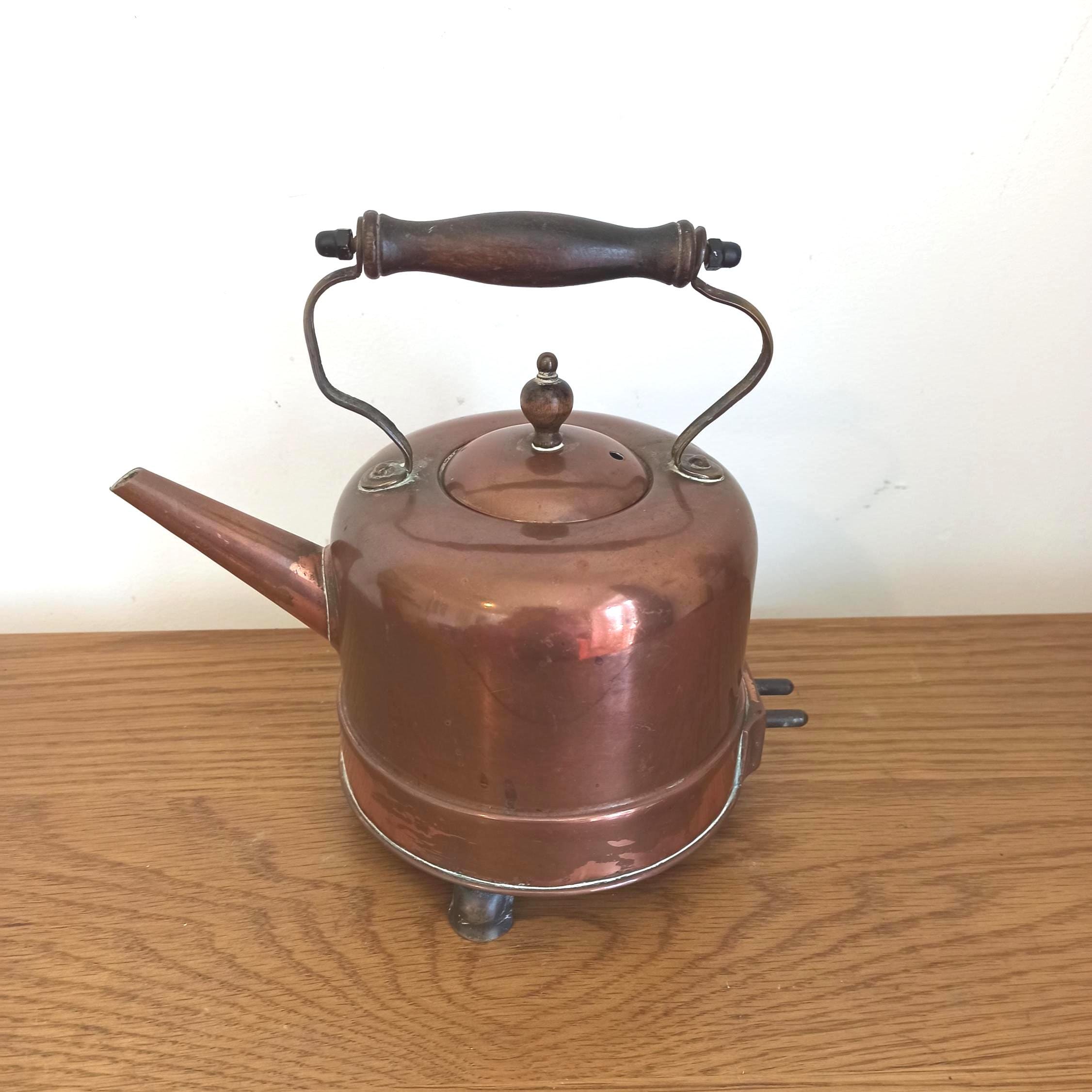 Vintage Electric Copper Kettle. Ediswan. Decorative Purposes.
