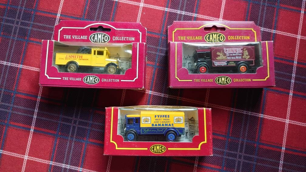 Set of 3 Cameo Village Collection Miniature Toy Cars - Image 3