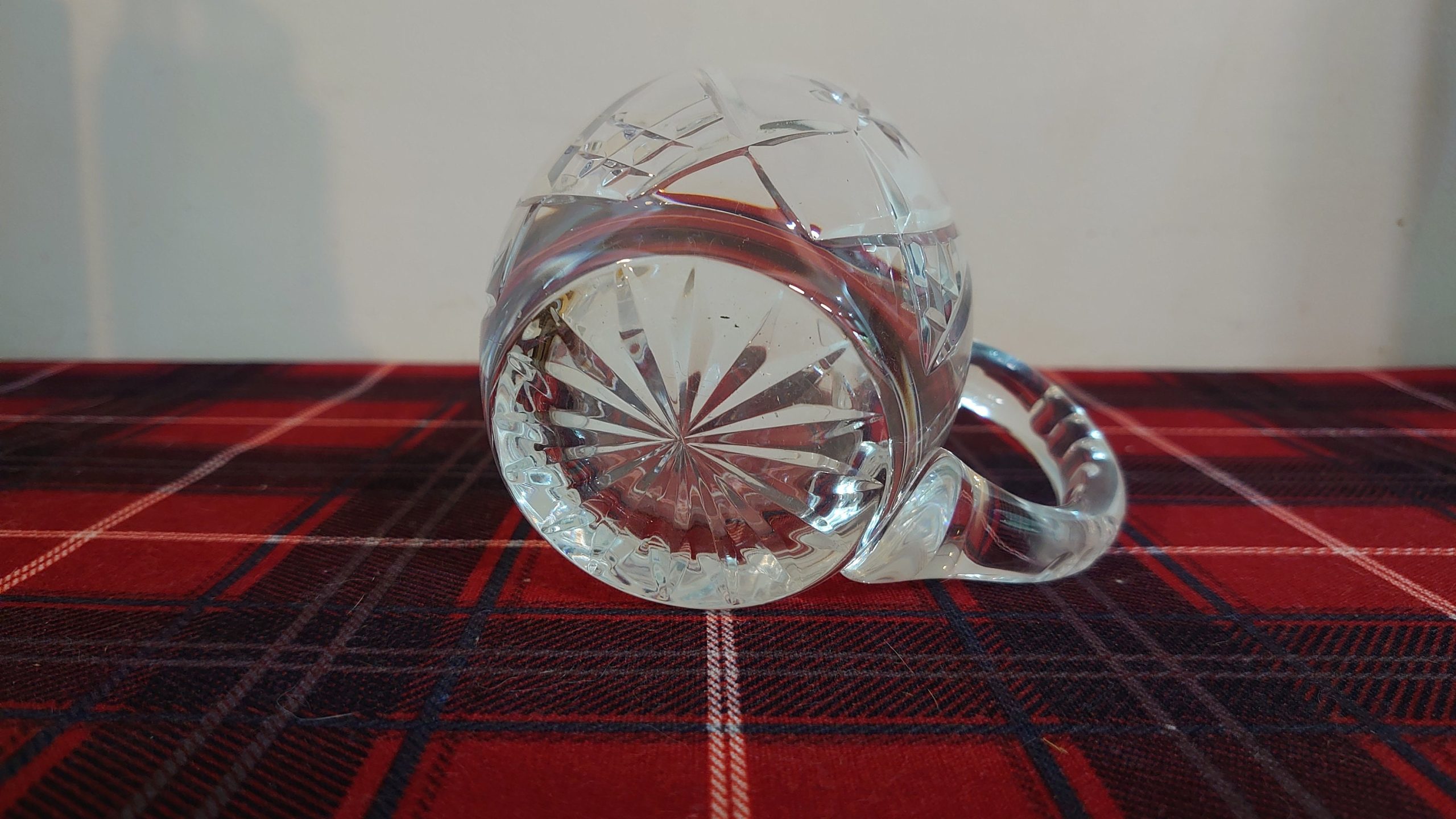 Czechoslovakian International Edinburgh Crystal Half Pint Glass Tankard - Excellent Condition - Hand Cut - 9.5cm tall - Image 5