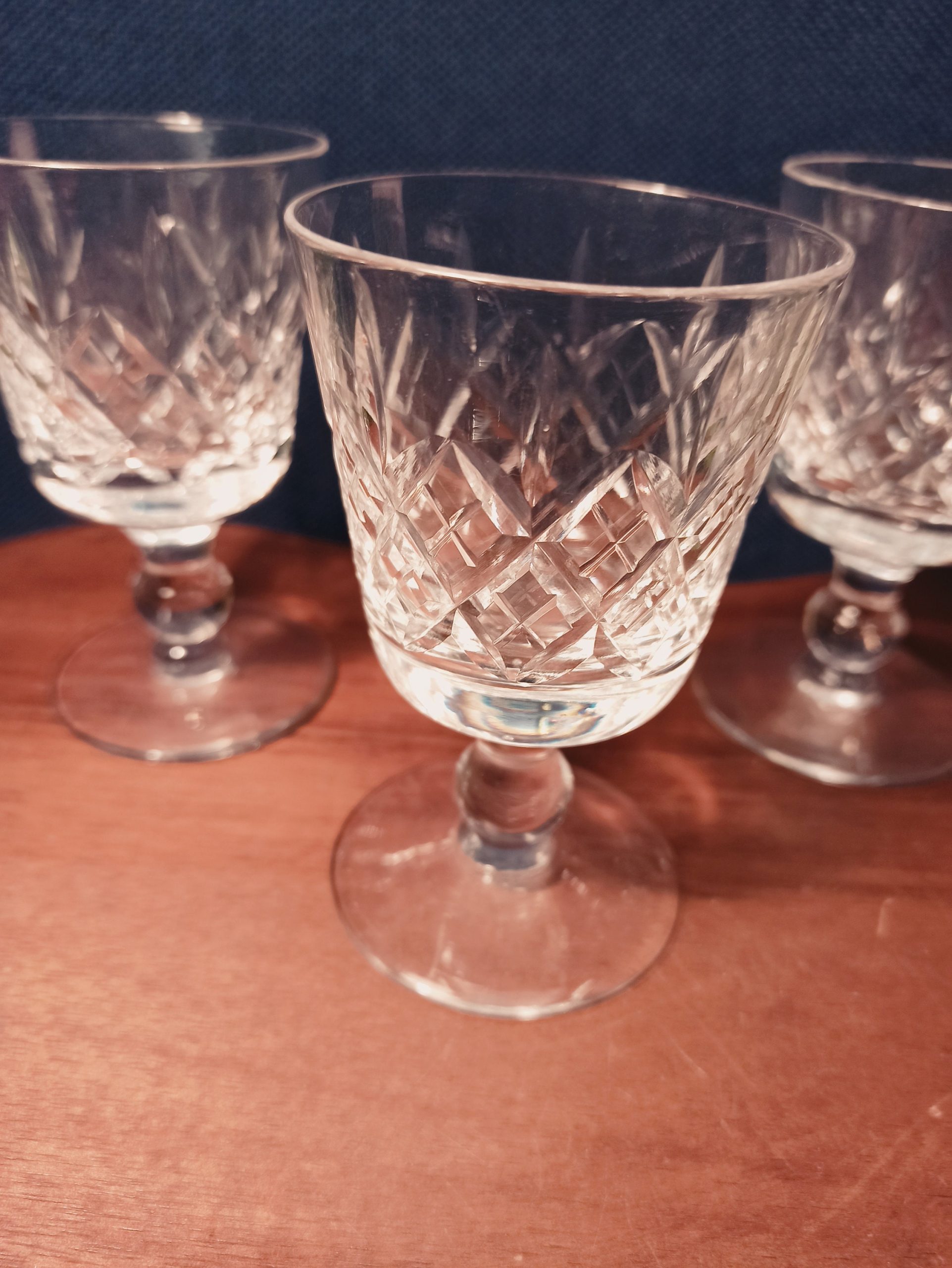 Vintage Set of Three Sherry Glasses. Very Good Condition. - Image 3