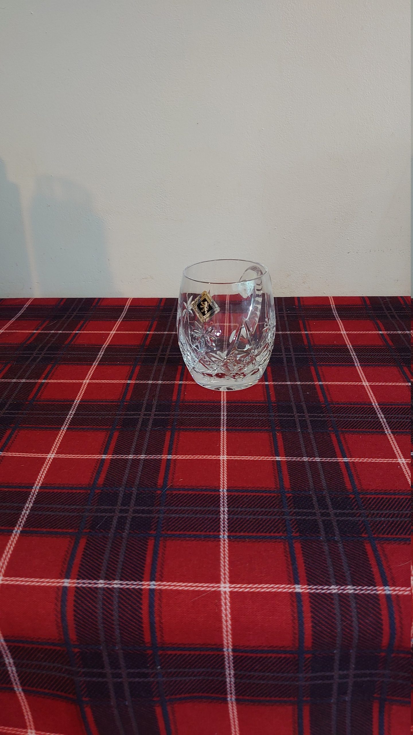 Czechoslovakian International Edinburgh Crystal Half Pint Glass Tankard - Excellent Condition - Hand Cut - 9.5cm tall - Image 2