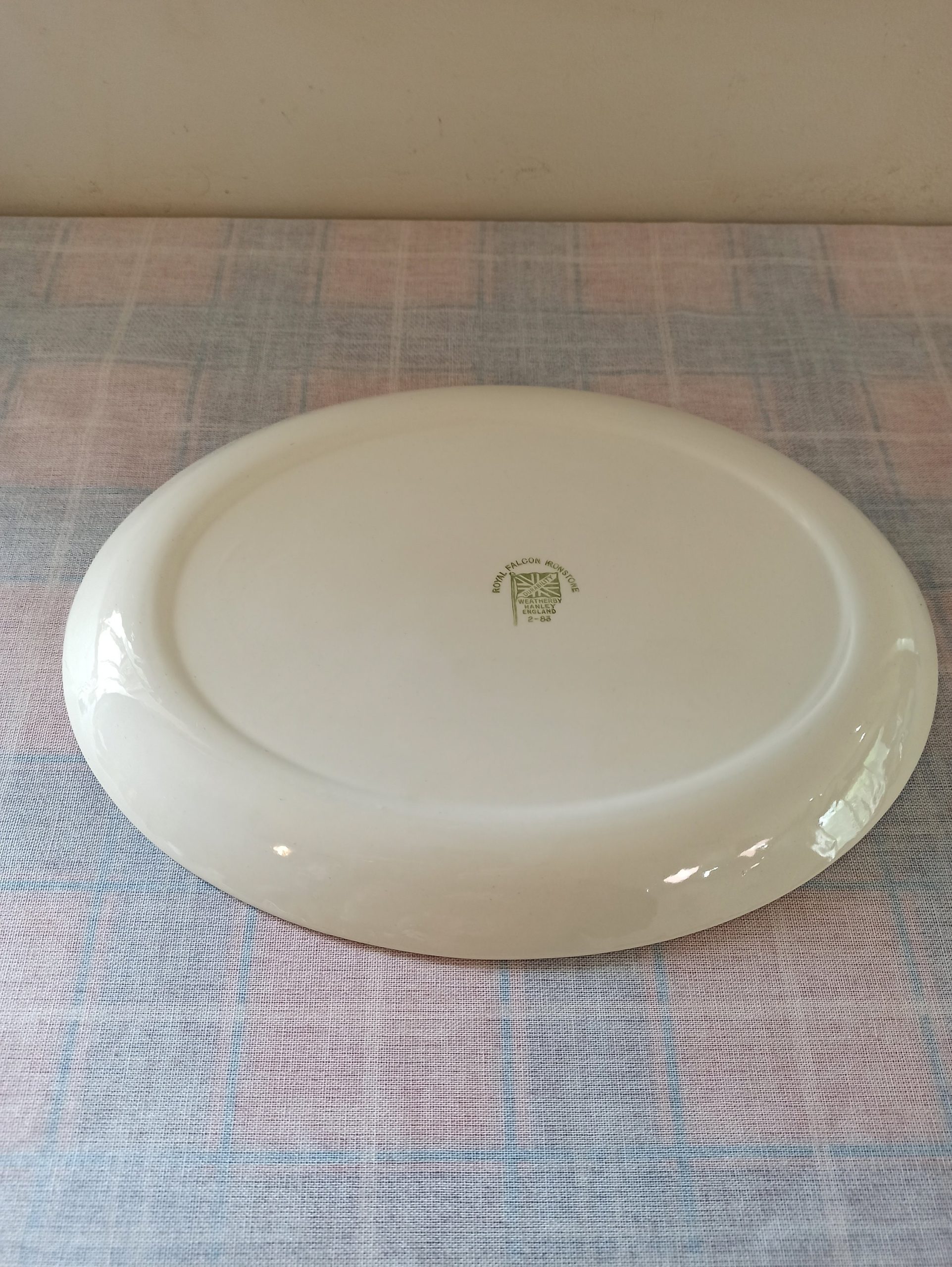 Vintage Royal Falcon, Ironstone, Decorative Oval Plate. Pattern 2 - 83. Very Good Condition. - Image 7