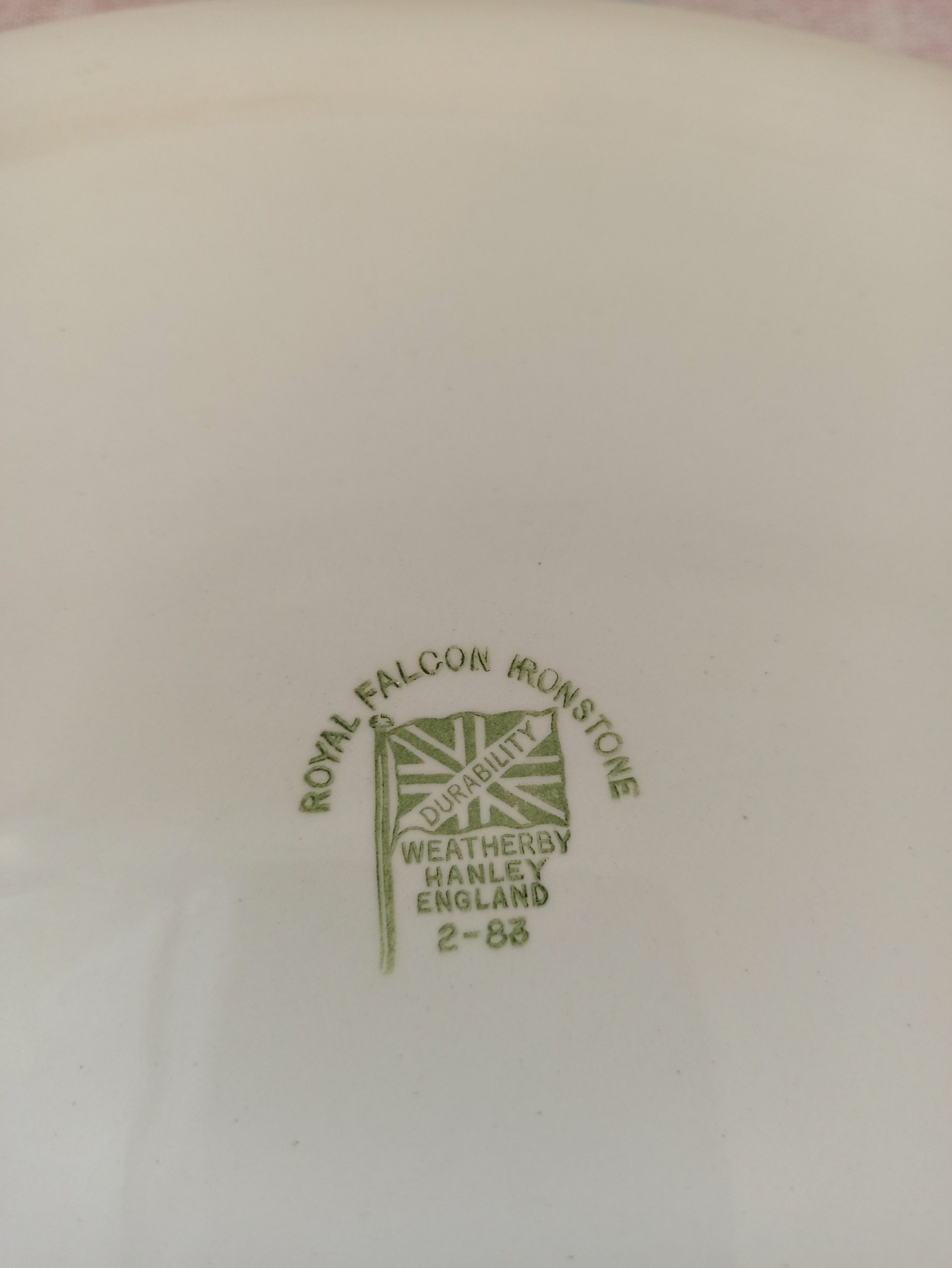 Vintage Royal Falcon, Ironstone, Decorative Oval Plate. Pattern 2 - 83. Very Good Condition. - Image 6