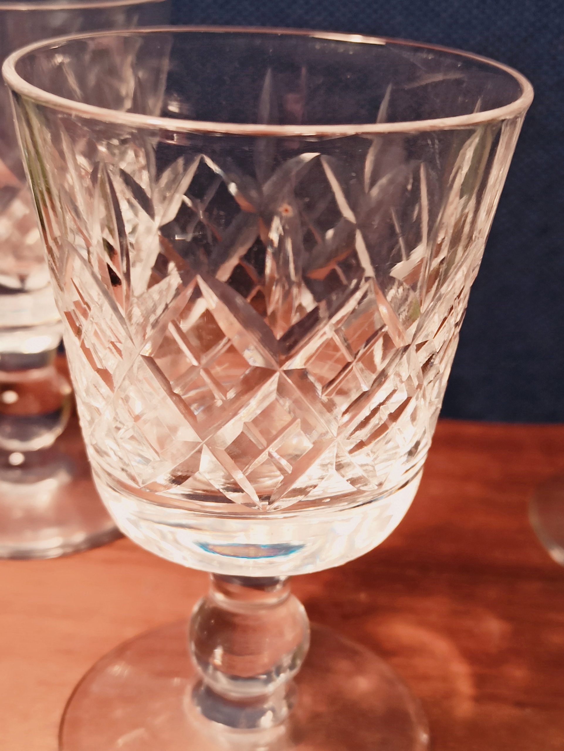 Vintage Set of Three Sherry Glasses. Very Good Condition. - Image 6