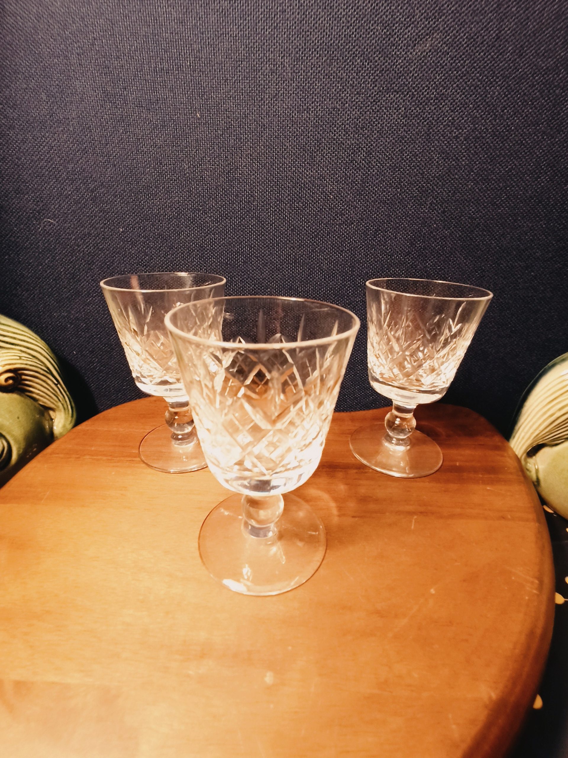 Vintage Set of Three Sherry Glasses. Very Good Condition. - Image 7