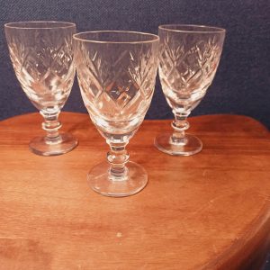 Vintage Trio of Sherry / Liqueur Glasses. Very Good Condition