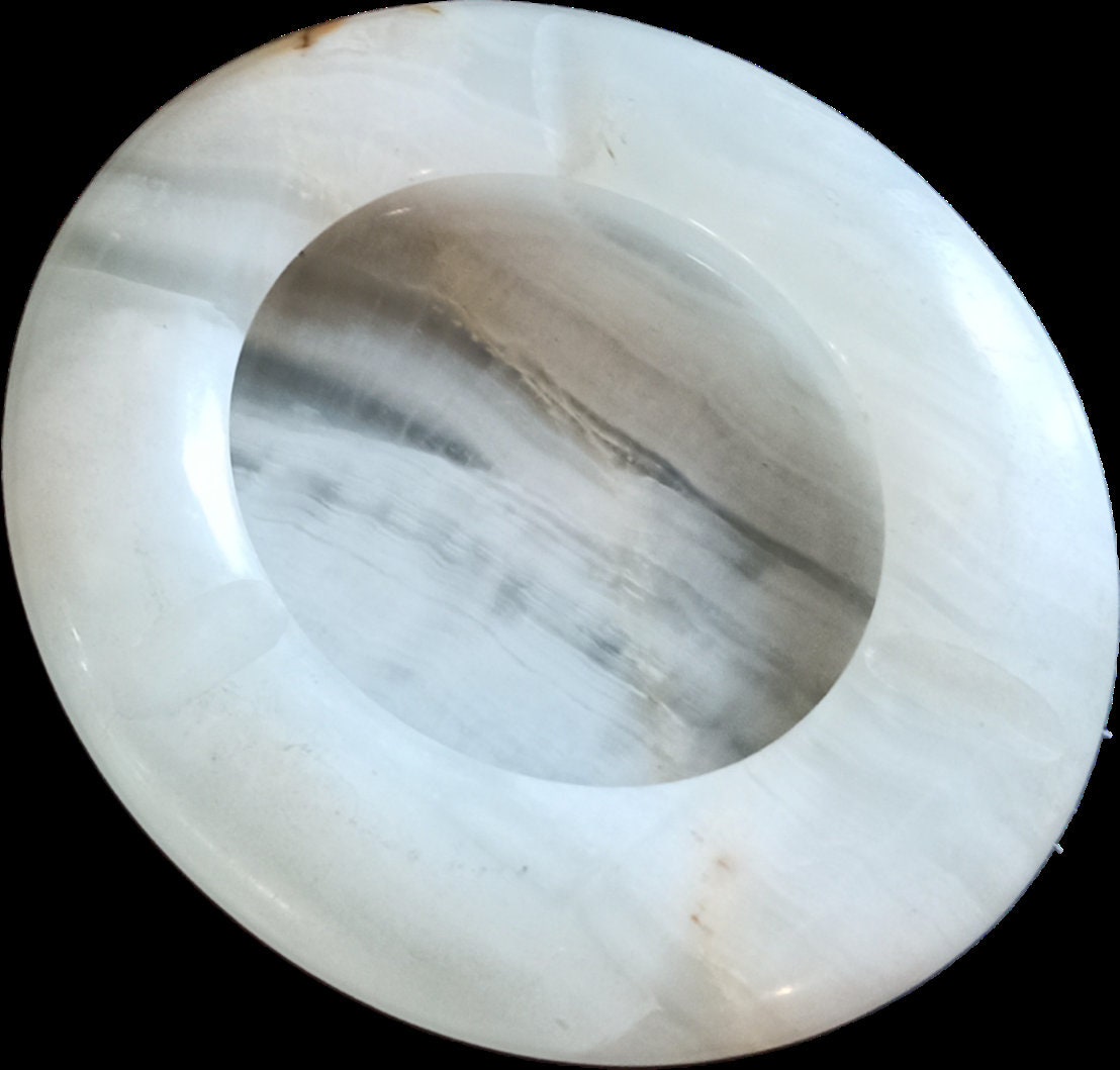 Vintage Onyx Decorative Bowl / Ashtray. Very Good Condition. - Image 3