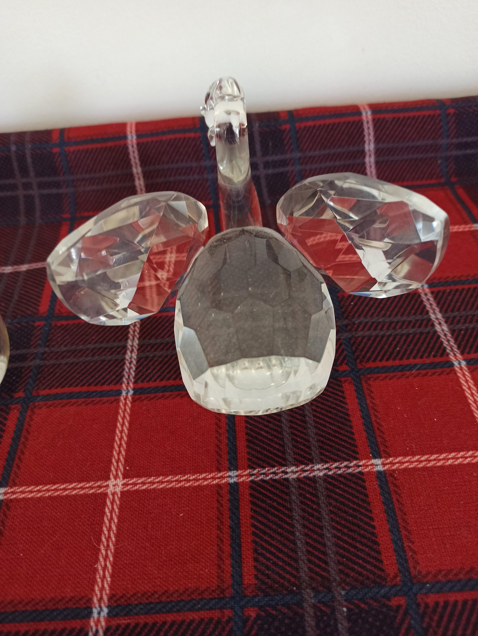 Glass Swan And Glass Owl Ornaments. Very Good Condition. - Image 5