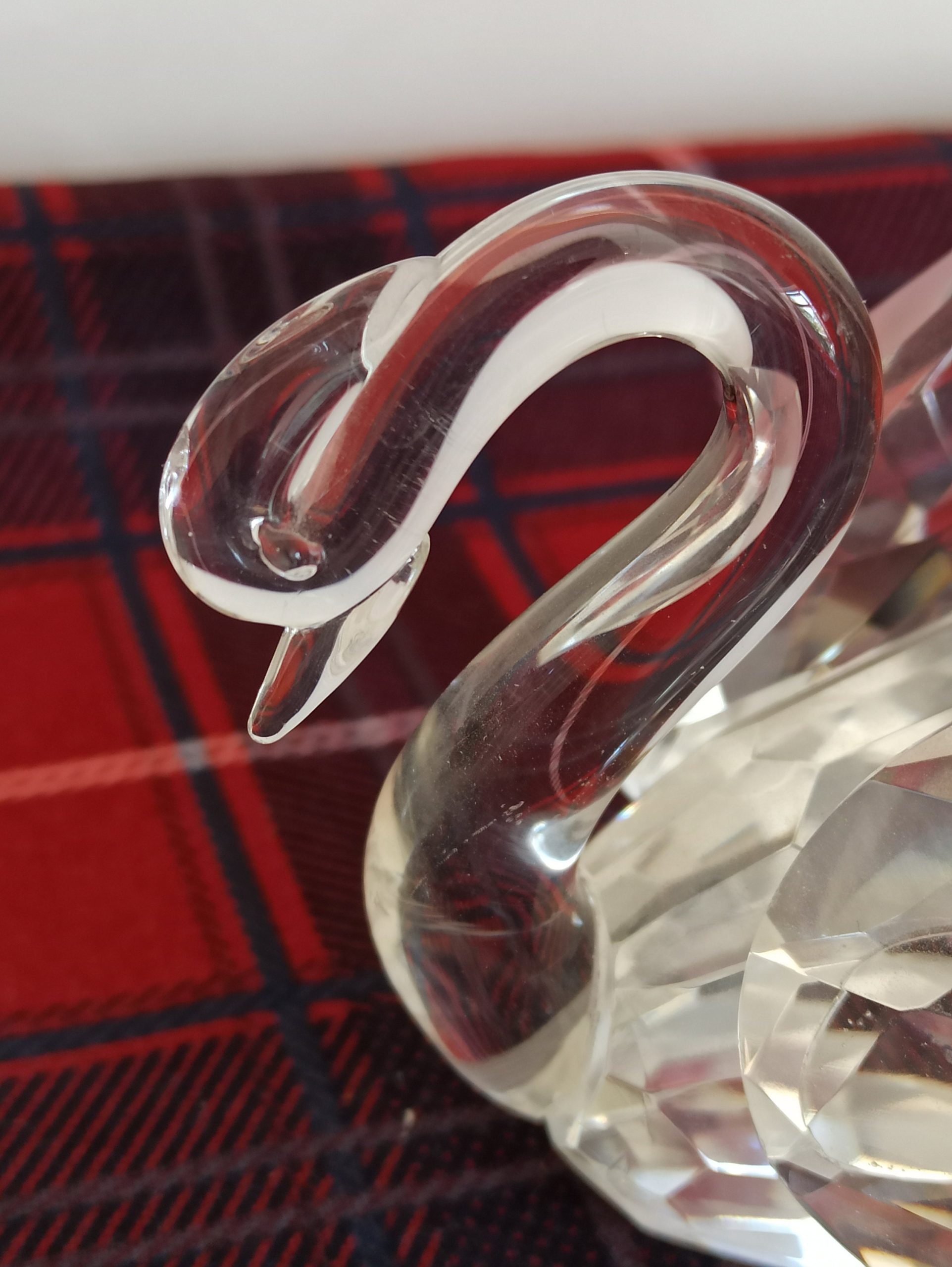 Glass Swan And Glass Owl Ornaments. Very Good Condition. - Image 7
