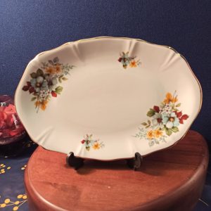 Royal Grafton Oval Floral Decorative Serving Plate. Very Good Condition.
