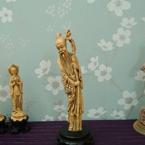 Two Victorian Children Playing with a Wheelbarrow - Good to Very Good Condition - 16.5cm tall