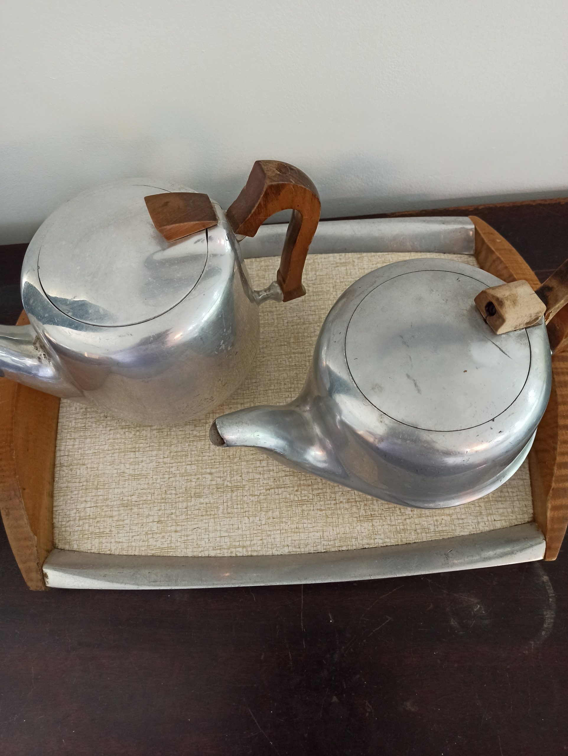 Vintage Picquot Teapots And Tray Set. 1950s. - Image 2