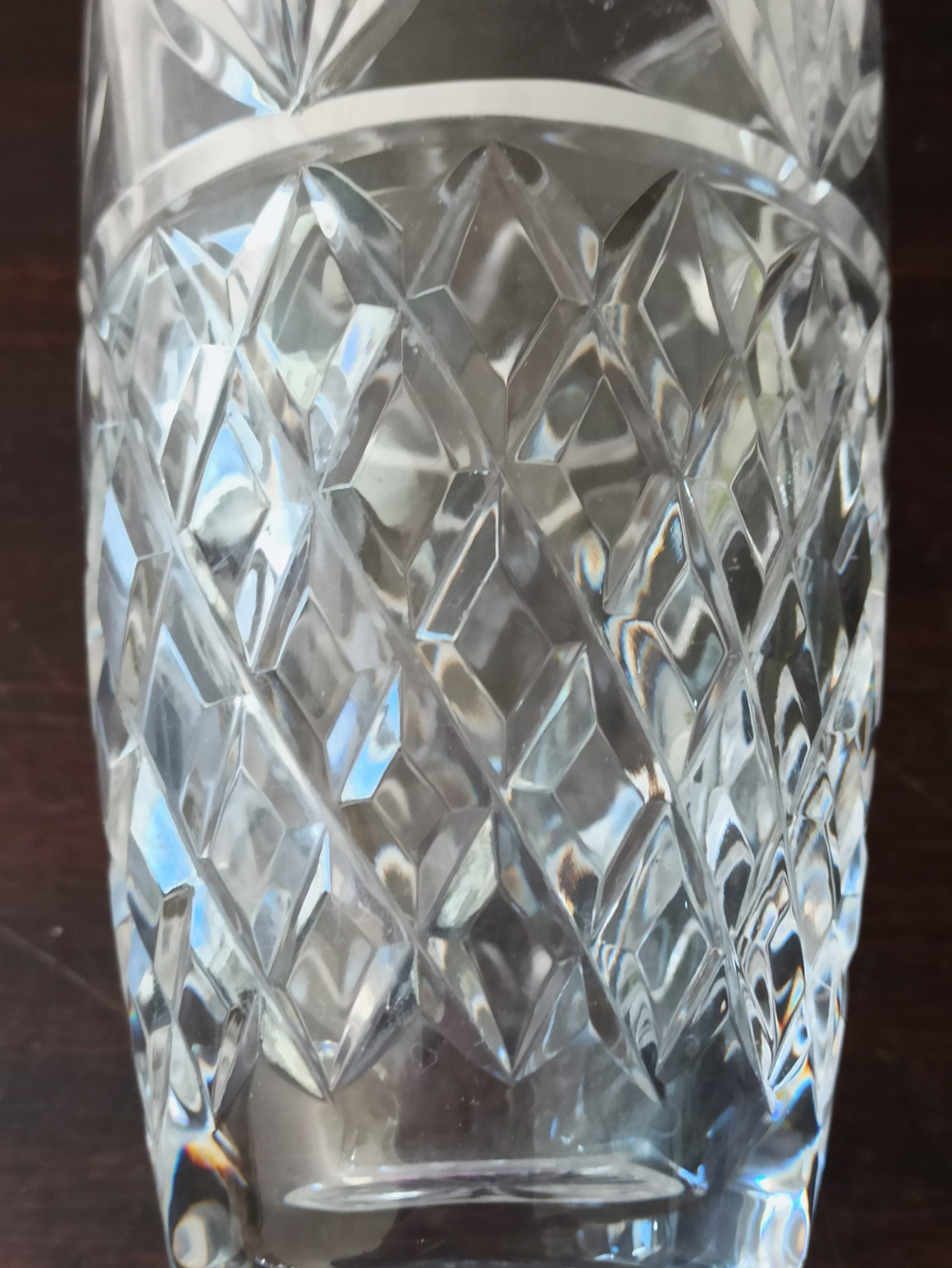 Vintage Lead Crystal Cut Vase. Excellent Condition. - Image 7