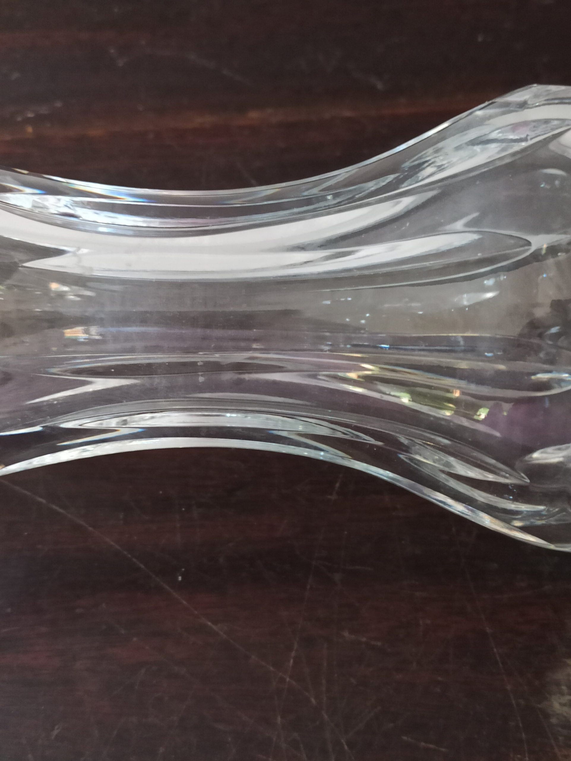 Vintage Tapered Crystal Vase. Excellent Condition. - Image 6