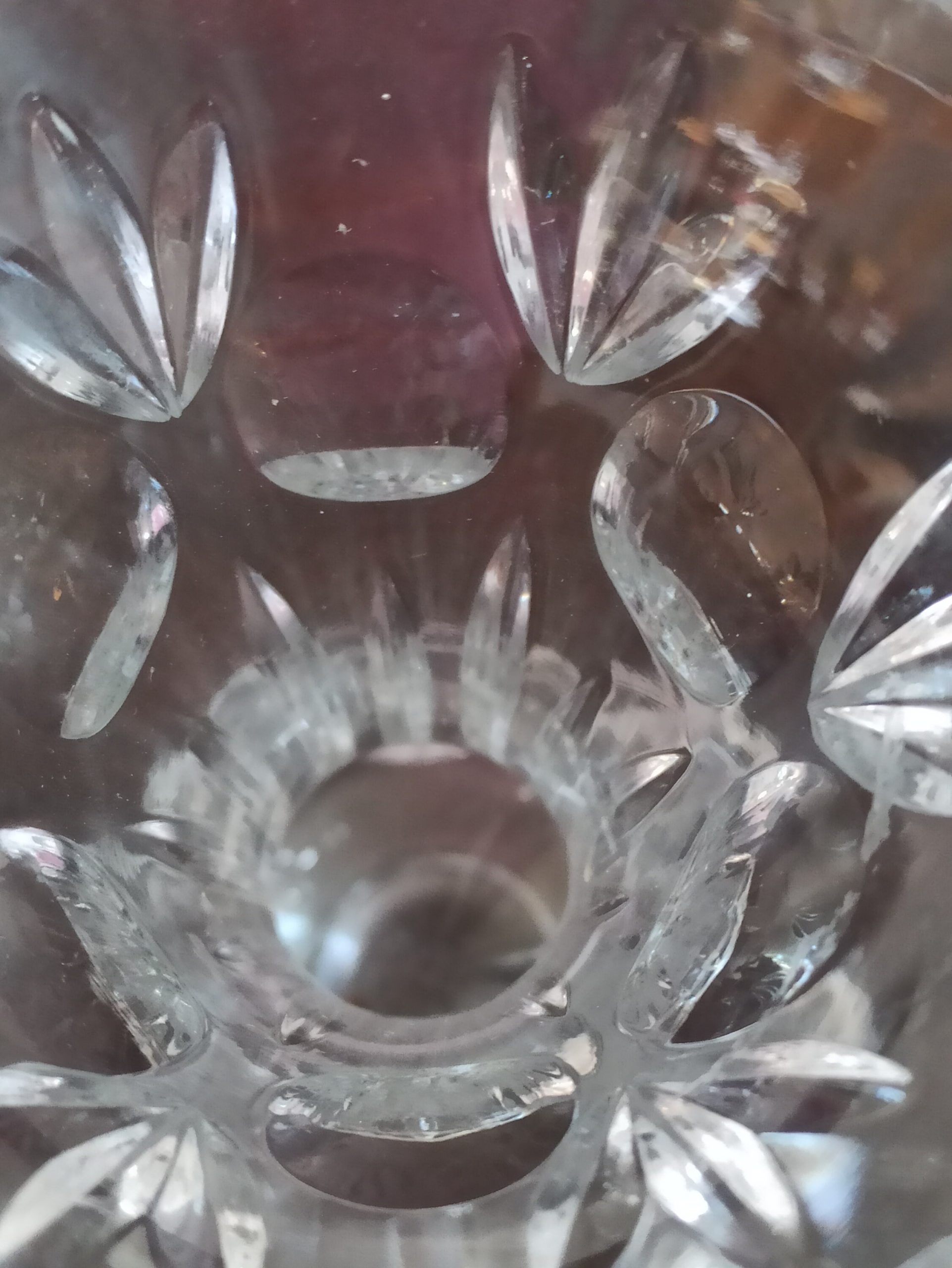 Vintage Tapered Crystal Vase. Excellent Condition. - Image 10