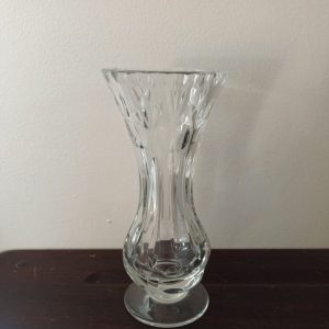 Vintage Tapered Crystal Vase. Excellent Condition.