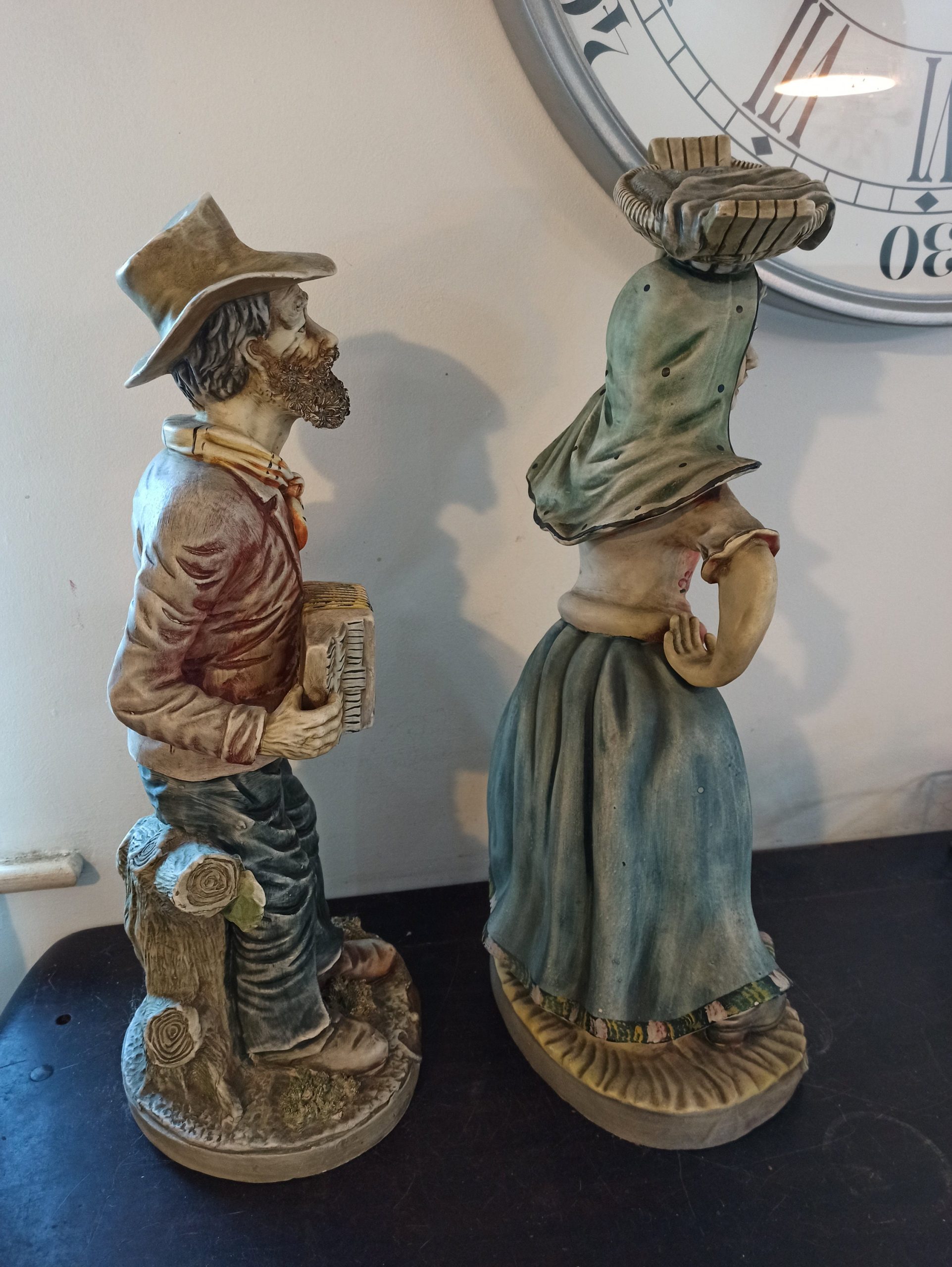 The Fishermans Wife And Husband. Ceramic Vintage. Good Overall Condition. - Image 10