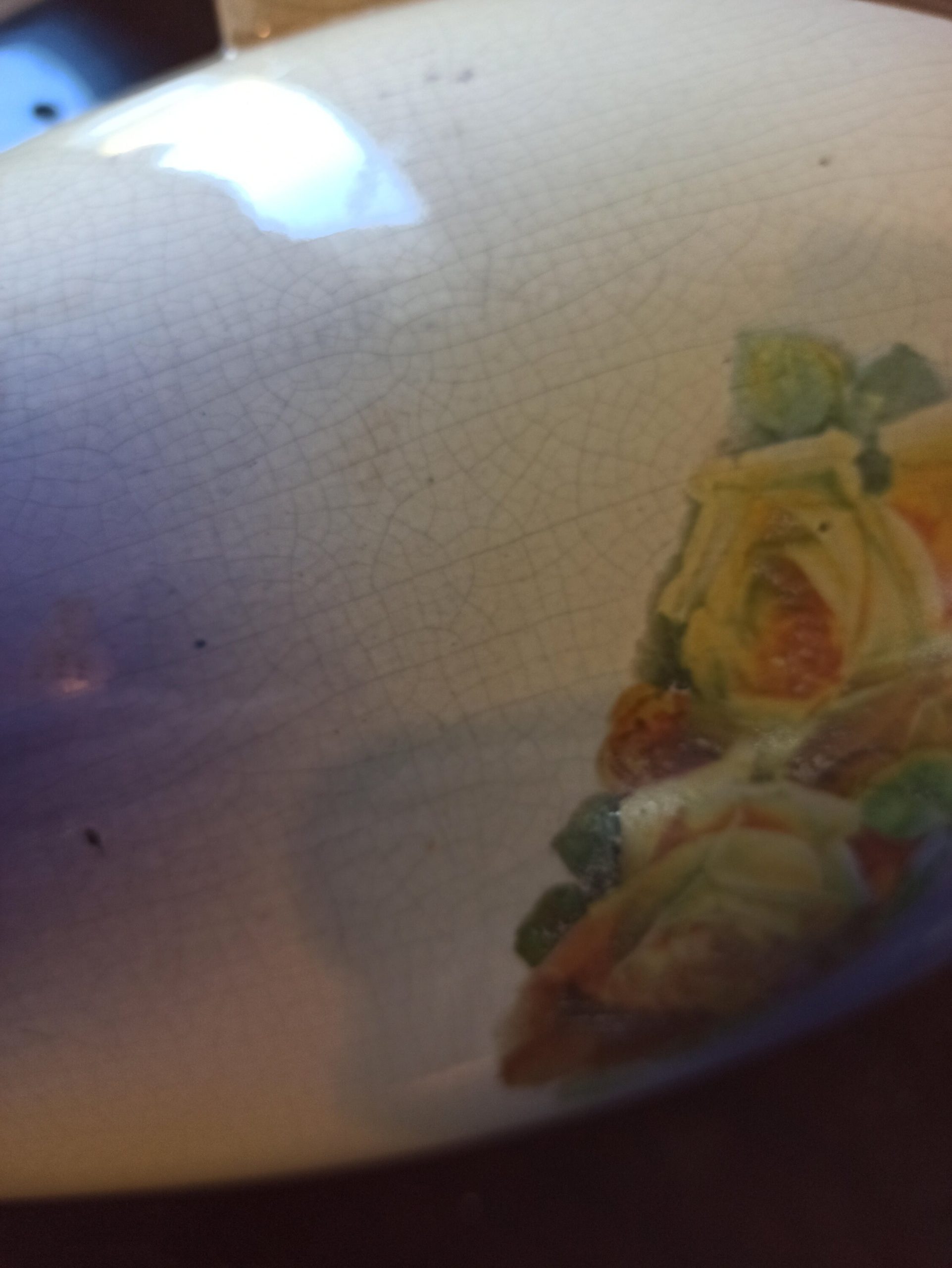 Tall Table Lamp In The Style of Royal Crown Derby. Good Condition PAT tested and Working. - Image 9
