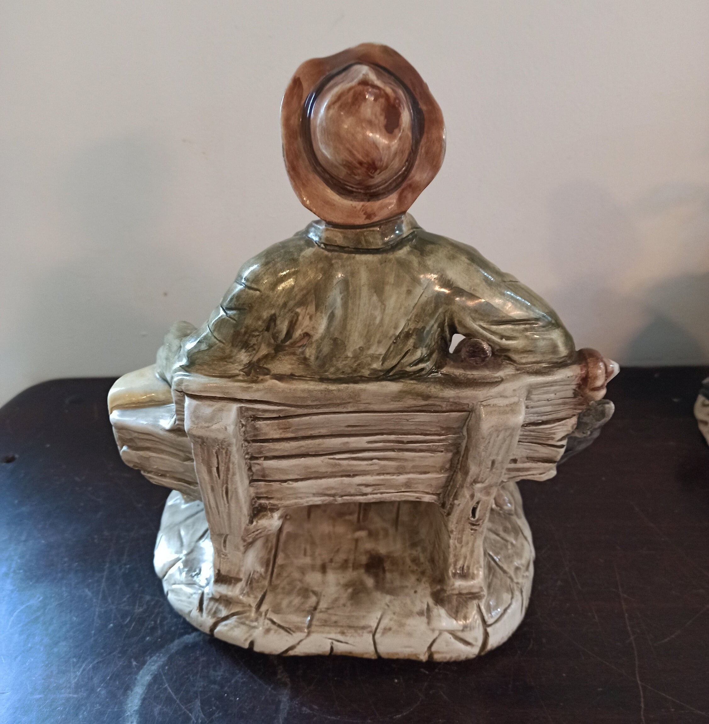 Capodimonte Tramp on Bench Ornament / Figurine. Good Overall Condition. - Image 6