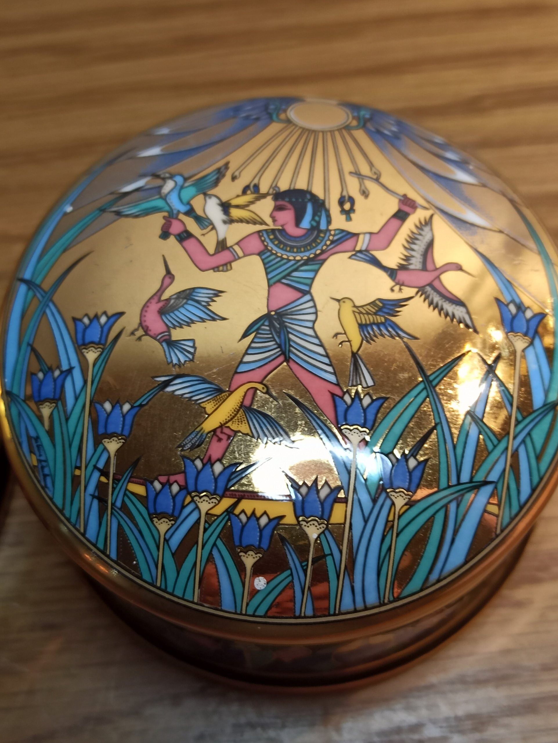 A Pair of 'Treasure of The Nile' Trinket Boxes. Excellent Condition. Tutankhamun. 1996. Compton and Woodhouse. - Image 9